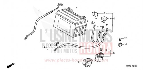 BATTERIE (1) CBR600FY de 2000